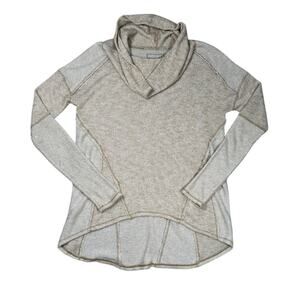 We The Free Cowl Neck Sweater Womens Size Small Lightweight Knit Beige